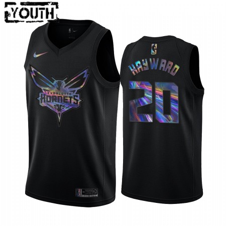 Charlotte Hornets Gordon Hayward 20 Iridescent HWC Collection Lasten Pelipaidat Swingman